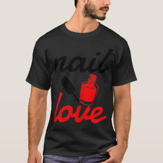 Womens Nail-tekniker Manicurist Beauty Funny T Shirt