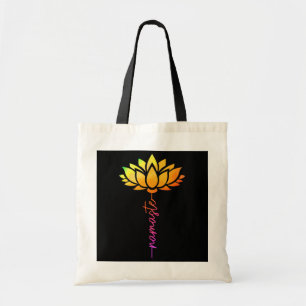 Womens Namaste Lotus Flower Yoga Zen Buddhism Tygkasse