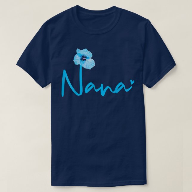 Womens Nana Grandma för Mors dag  T Shirt (Design framsida)