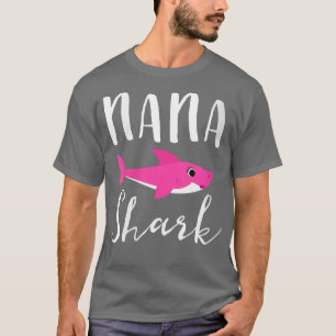 Womens Nana Shark Grandma Grandmor Rosa Shark G T Shirt