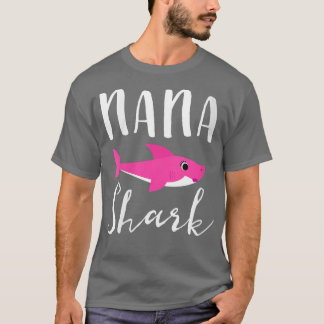 Womens Nana Shark Grandma Grandmor Rosa Shark G T Shirt