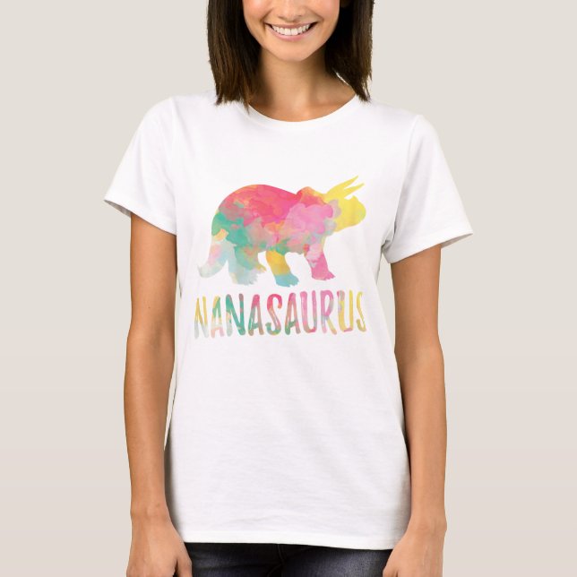 Womens Nanasaurus T-Shirt Nanasaur Cute Nana  (Framsida)