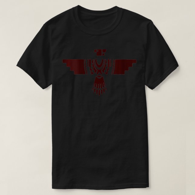 Womens Native American Thunderbird VNeck T Shirt (Design framsida)