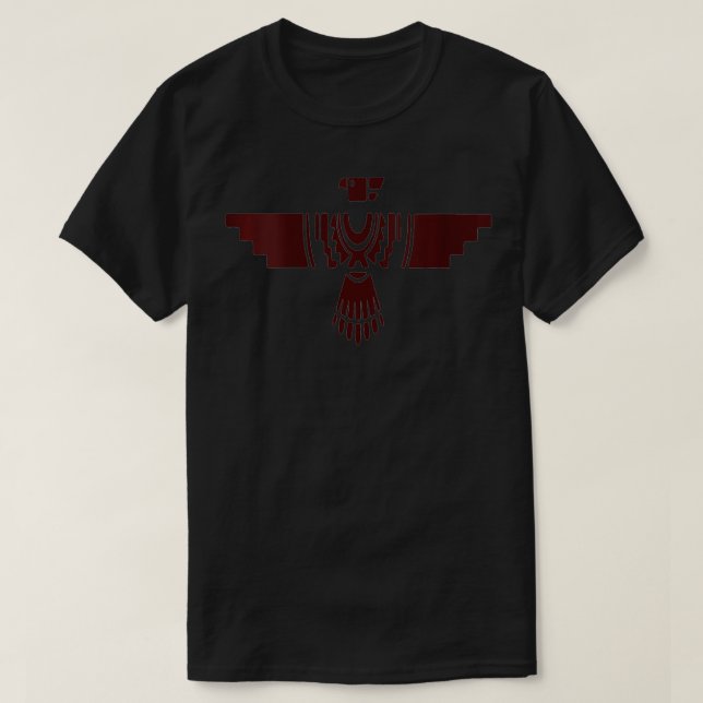 Womens Native American Thunderbird VNeck T Shirt (Design framsida)