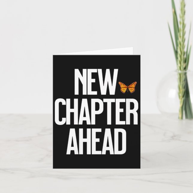 Women's New Chapter Ahead Monarch Butterfly New Be Kort (Framsida)