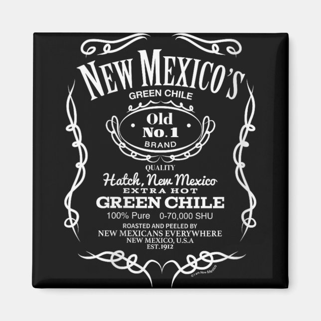 Womens New Mexico's Old No. 1 Hatch Green Chile No Magnet (Framsidan)