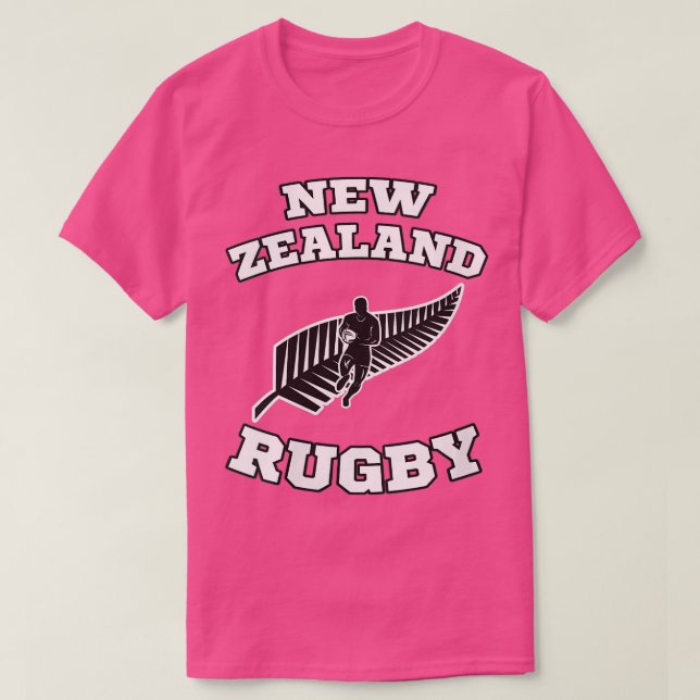 Womens New Zealand Flagga Kiwis Rugby eam VNeck T Shirt (Design framsida)