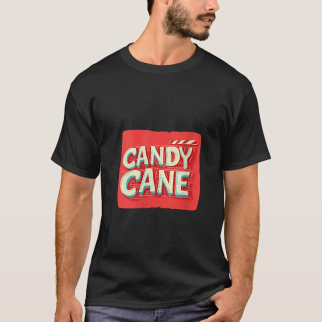 Womens Nice Christmas Candy for Festive Sweets and T Shirt (Framsida)