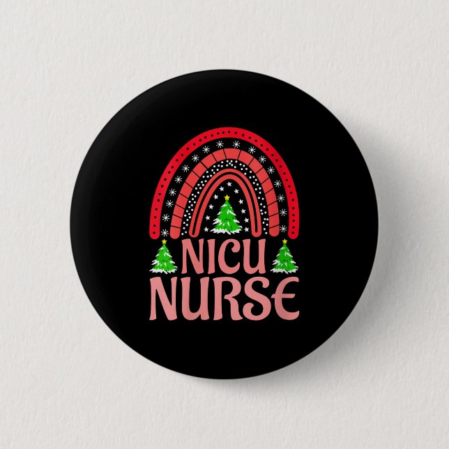 Womens Nicu Nurse Christmas Crew Nurselife Nursing Knapp (Framsida)