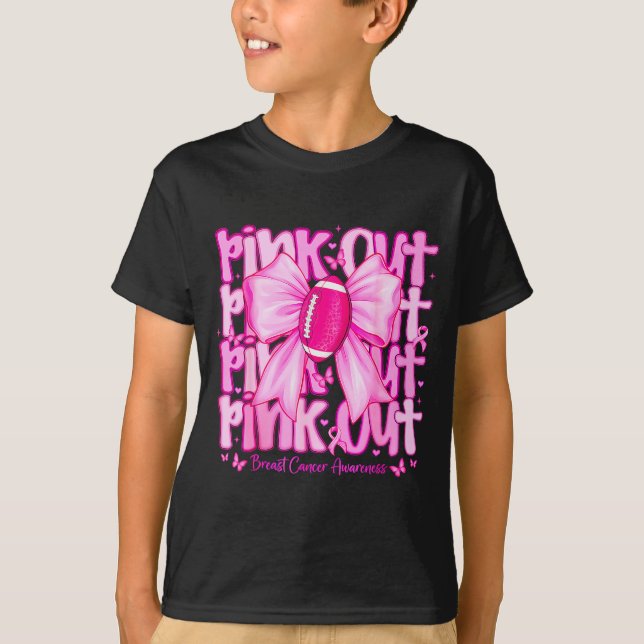 Womens Nk Out Football Tackle Breast Cancer Awaren T Shirt (Framsida)