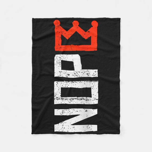 Womens No Kings Protest Sign Vertical Nope V-neck  Fleecefilt (Framsidan)