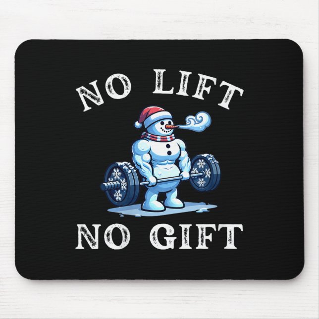 Womens No Lift No Gift Funny Workout Snowman Chris Musmatta (Framsidan)