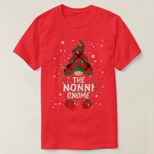 Womens Nonni Gnome Family Matching Group Chris T Shirt (Design framsida)