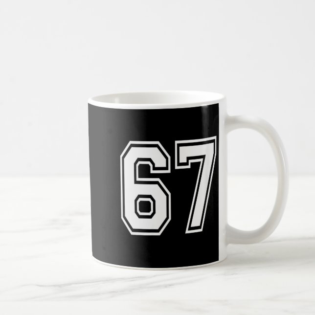 Womens Number 67 Numbered Uniform Srts Jersey Team Kaffemugg (Höger)