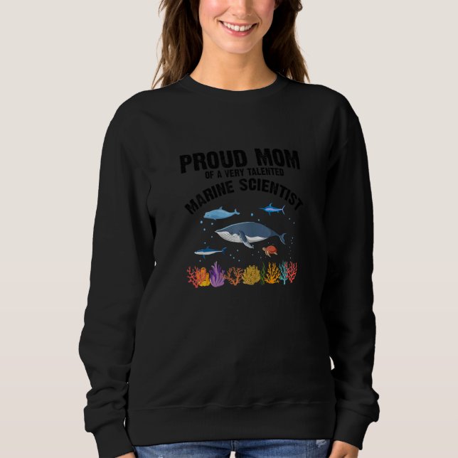 Womens Ocean Scientist for Marine Science and Mari T Shirt (Framsida)