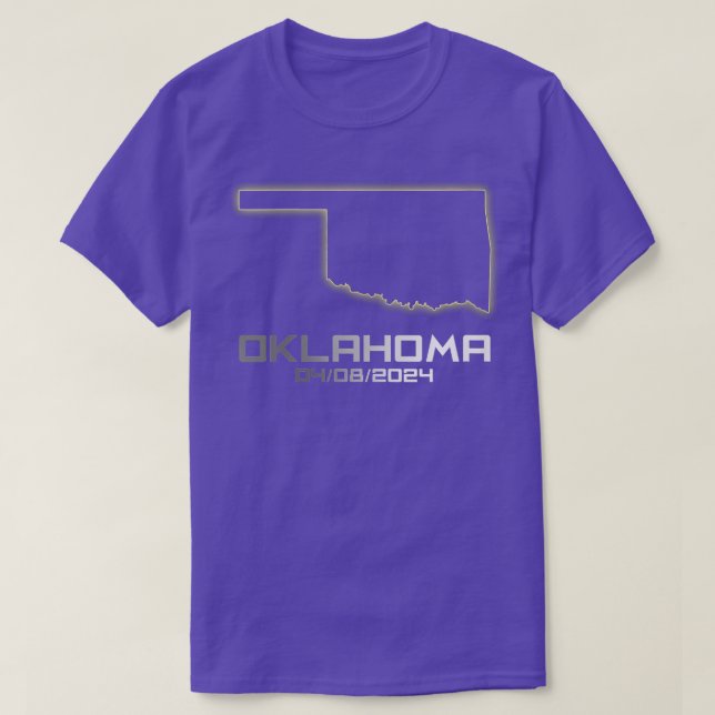 Womens Oklahoma America Astronomy otal Solar Eclip T Shirt (Design framsida)