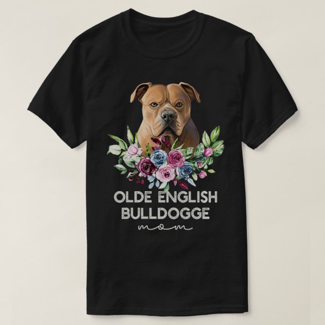 Womens Olde English Bulldogge Gifts Hund Mamma Pre T Shirt (Design framsida)