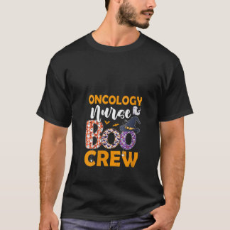 Womens Oncology Nurse Boo Crew Spooky Boo Ghost Ha T Shirt