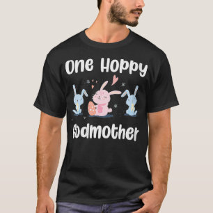 Womens One Hoppy Godmor Cute Påskhare Egg H T Shirt