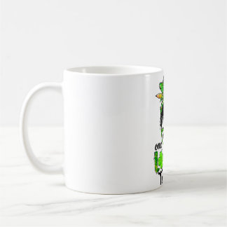 Womens One Lucky Teacher Funny St patricks day Mes Kaffemugg