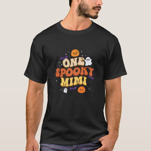 Womens One Spooky Mimi Boo Halloween Cute Family T Shirt (Framsida)
