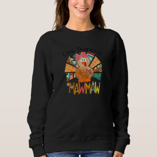 Womens One Thankful Turkey Mawmaw Shirt, Thanksgiv T Shirt
