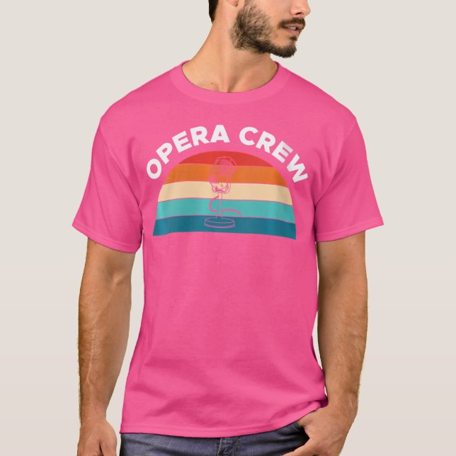 Womens Opera Crew Opera Singer T Shirt (Framsida)