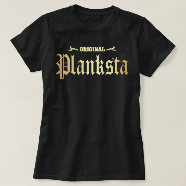Womens Original Planksta Planster Funny Planks Pil T Shirt (Design framsida)