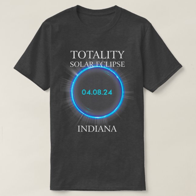 Womens otal Solar Eclipse 2024 Indiana 04 T Shirt (Design framsida)