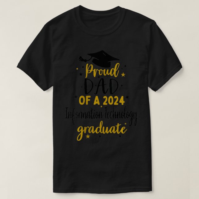 Womens Pappa 2024 Information Technology Student G T Shirt (Design framsida)