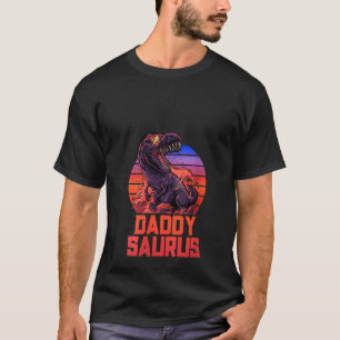 Womens pappa Saurus T Rex Pappa Far Trex Retro 80 Shirt