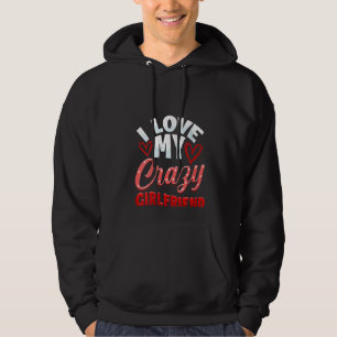 Womens Par Crazy Girlkompis till honom S Hoodie