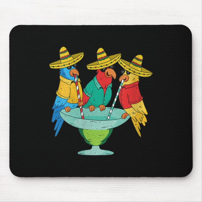Womens Parrot Cinco De Mayo Funny Drinking Tequila Musmatta (Framsidan)