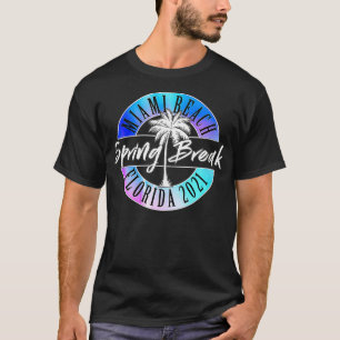 Womens Påsklov 2021 Miami Beach Florida Colle T Shirt