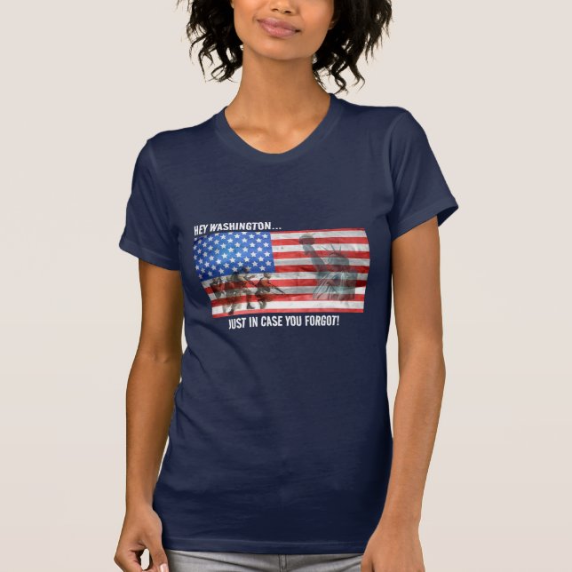 Womens Patriotic T-Shirt (Framsida)
