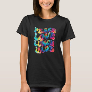 Womens Peace Kärlek Lunch Dam Back to school Groov T Shirt