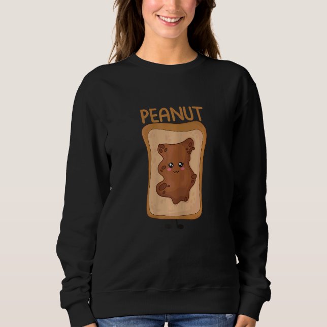 Womens Peanut Butter And Jelly Best Friend Matchin T Shirt (Framsida)