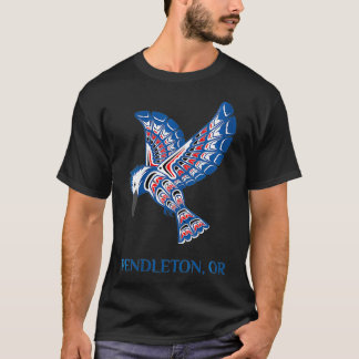 Womens Pendleton Oregon Native American Kingfisher T Shirt