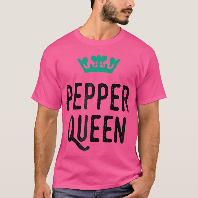 Womens Pepper Pepper Älskare Cute Graphic T Shirt (Framsida)