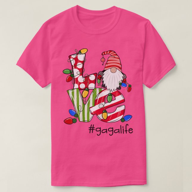 Womens Personlig Kärlek Gagalife Candy Gnome Chri T Shirt (Design framsida)