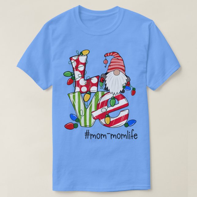Womens Personlig Kärlek mamma Momlife Candy Gnome  T Shirt (Design framsida)