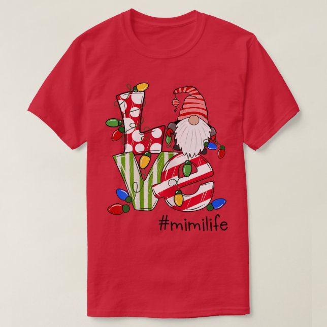 Womens Personlig Kärlek Mimilife Candy Gnome Chri T Shirt (Design framsida)