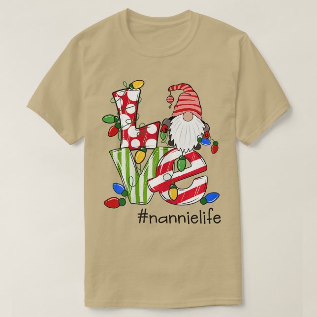 Womens Personlig Kärlek Nannielife Candy Gnome Ch T Shirt (Design framsida)