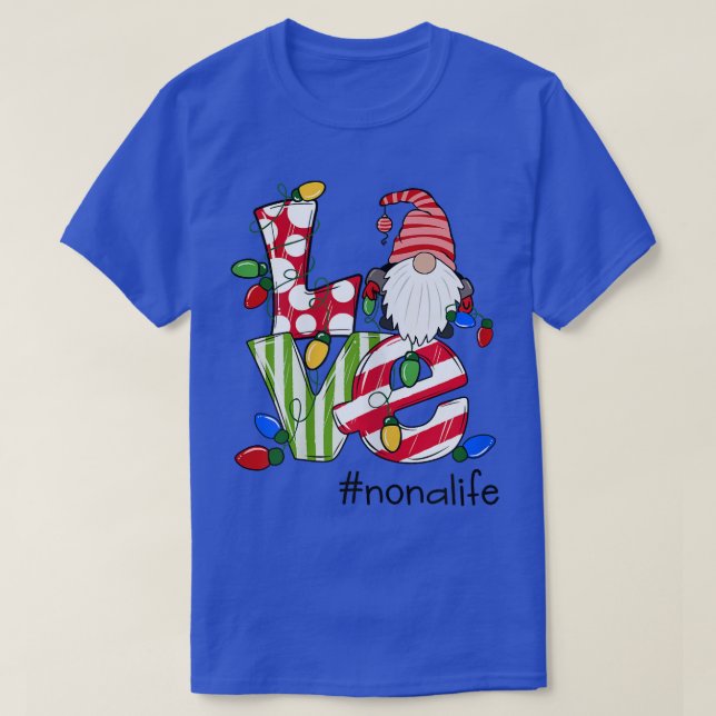 Womens Personlig Kärlek Nonalife Candy Gnome Chri T Shirt (Design framsida)