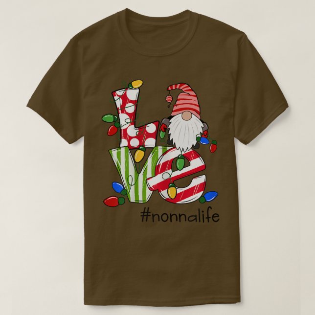 Womens Personlig Kärlek Nonnalife Candy Gnome Chr T Shirt (Design framsida)