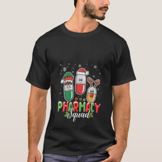 Womens Pharmacy Squad Christmas Costume Reindeer E T Shirt
