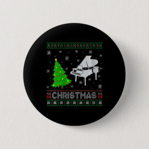 Womens Piano Julafton Träd Lighting Ugly jul Swe Knapp