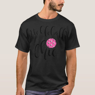 Womens Pickleball Chic Pension Gift Klubb T Shirt