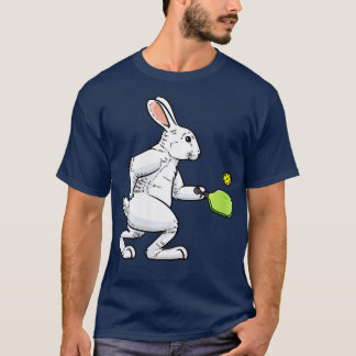Womens Pickleball Player Rabbit Bunnies Öster T Shirt