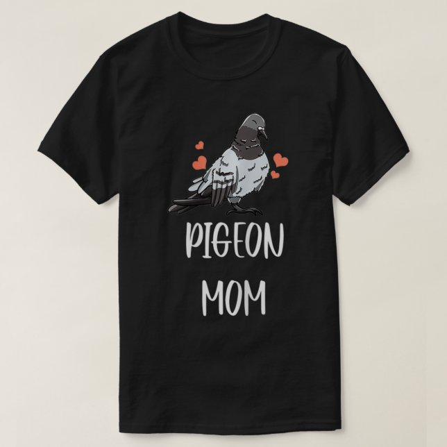 Womens Pigeon Mamma Löv Mönster Girly Fowl Dove Pe T Shirt (Design framsida)